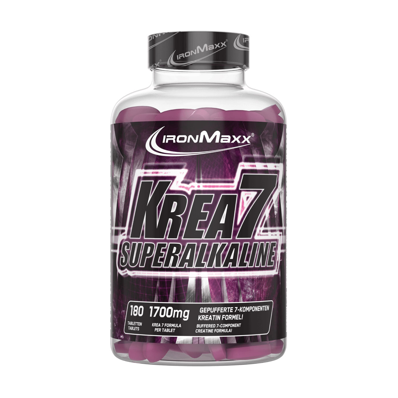 Креатин IronMaxx Krea7 Superalkaline, 180 таблеток
