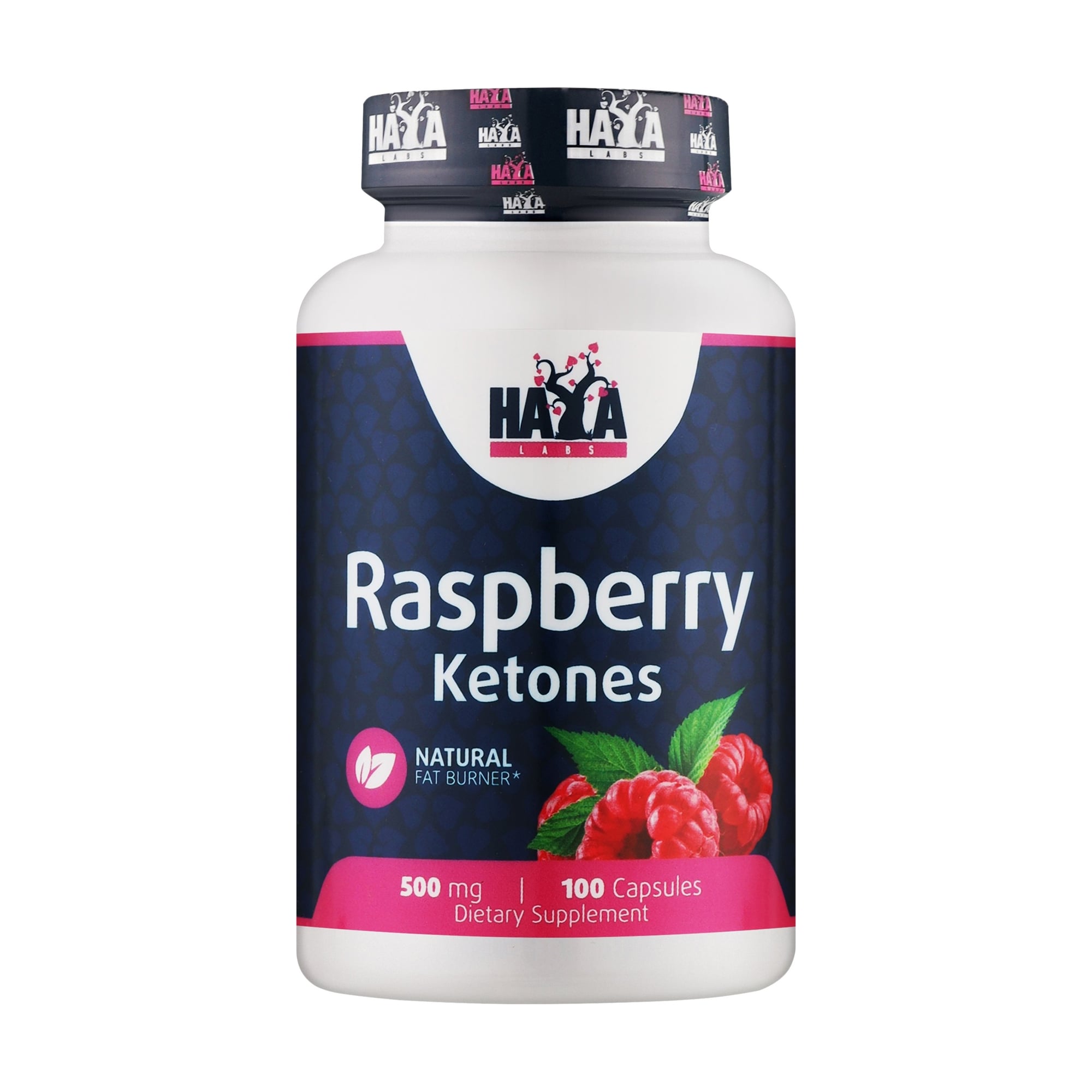 Жироспалювач Haya Labs Raspberry Ketones 500 мг, 100 капсул